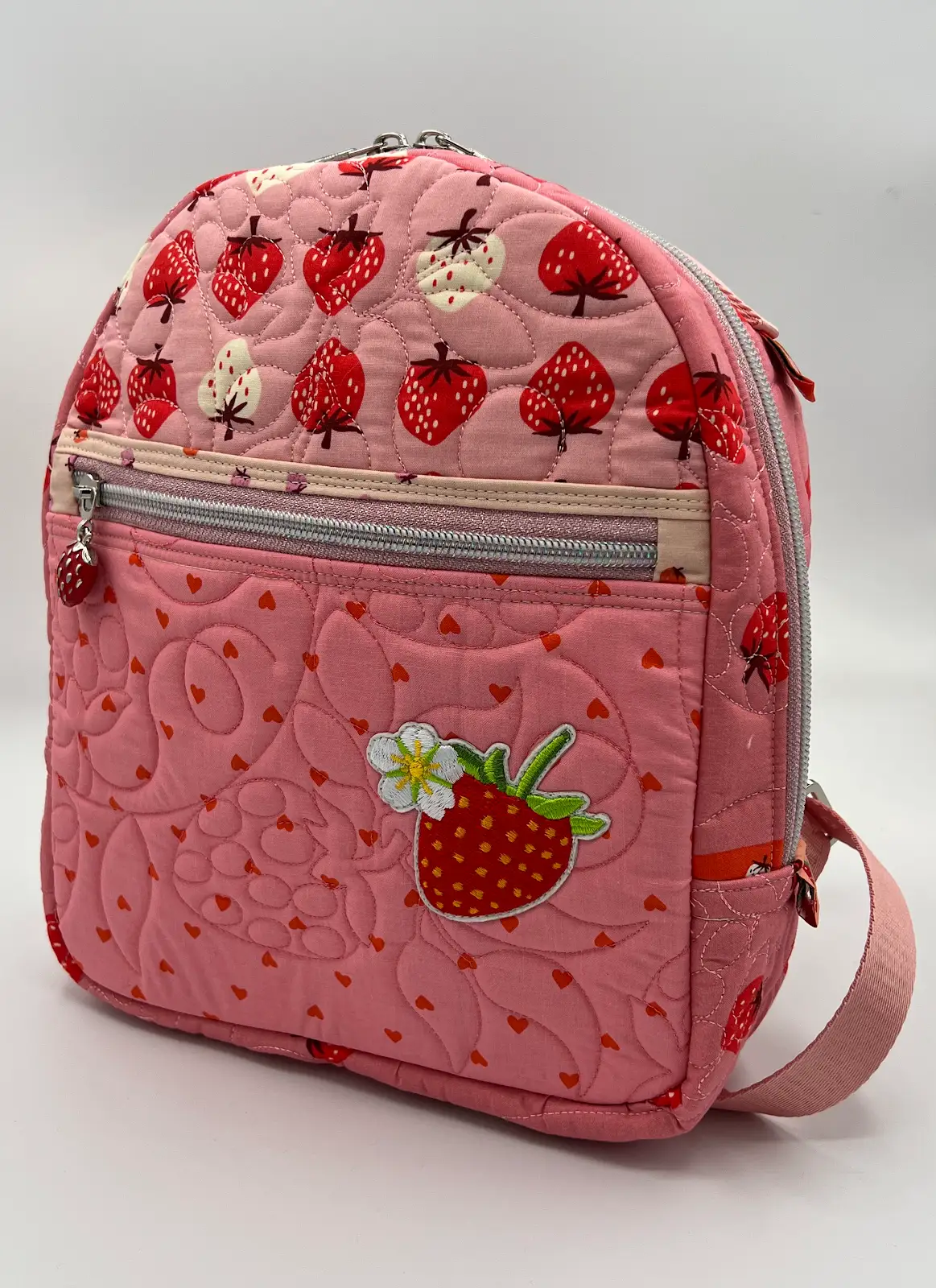Small Backpack Strawberry Patch