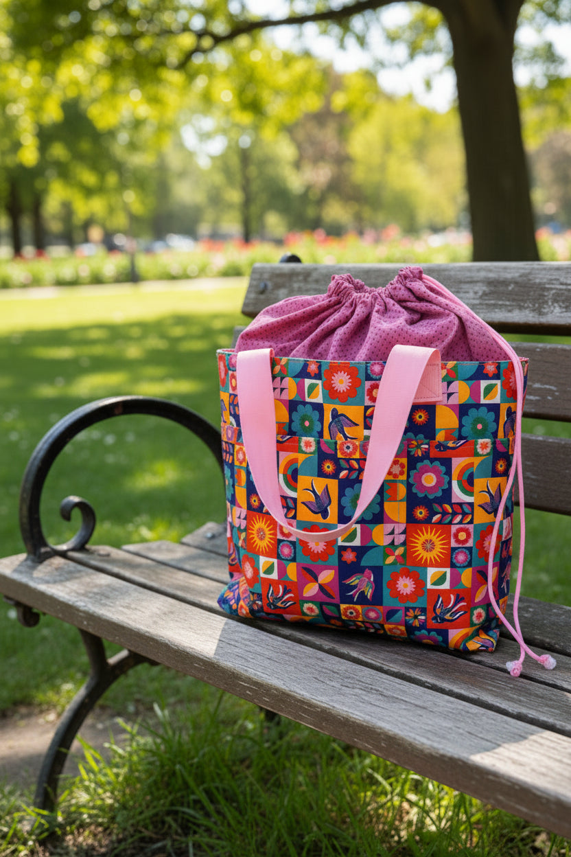Crafters Carry-All Tote Bag Grid