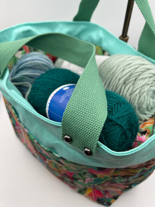 Crafters Carry-All Tote Bag Floral