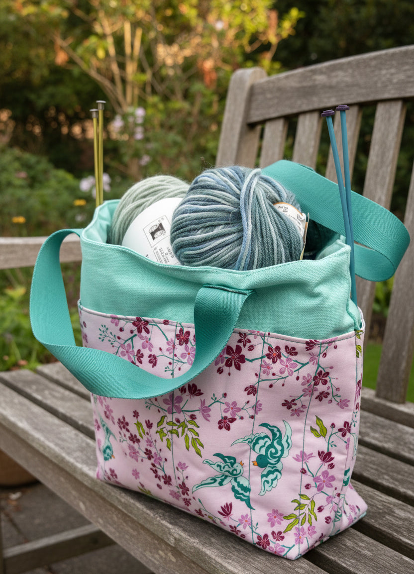 Crafters Carry-All Tote Bag Soft Pink