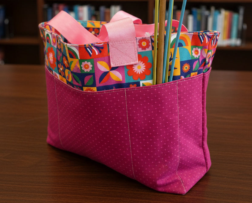 Crafters Carry-All Tote Bag Pink