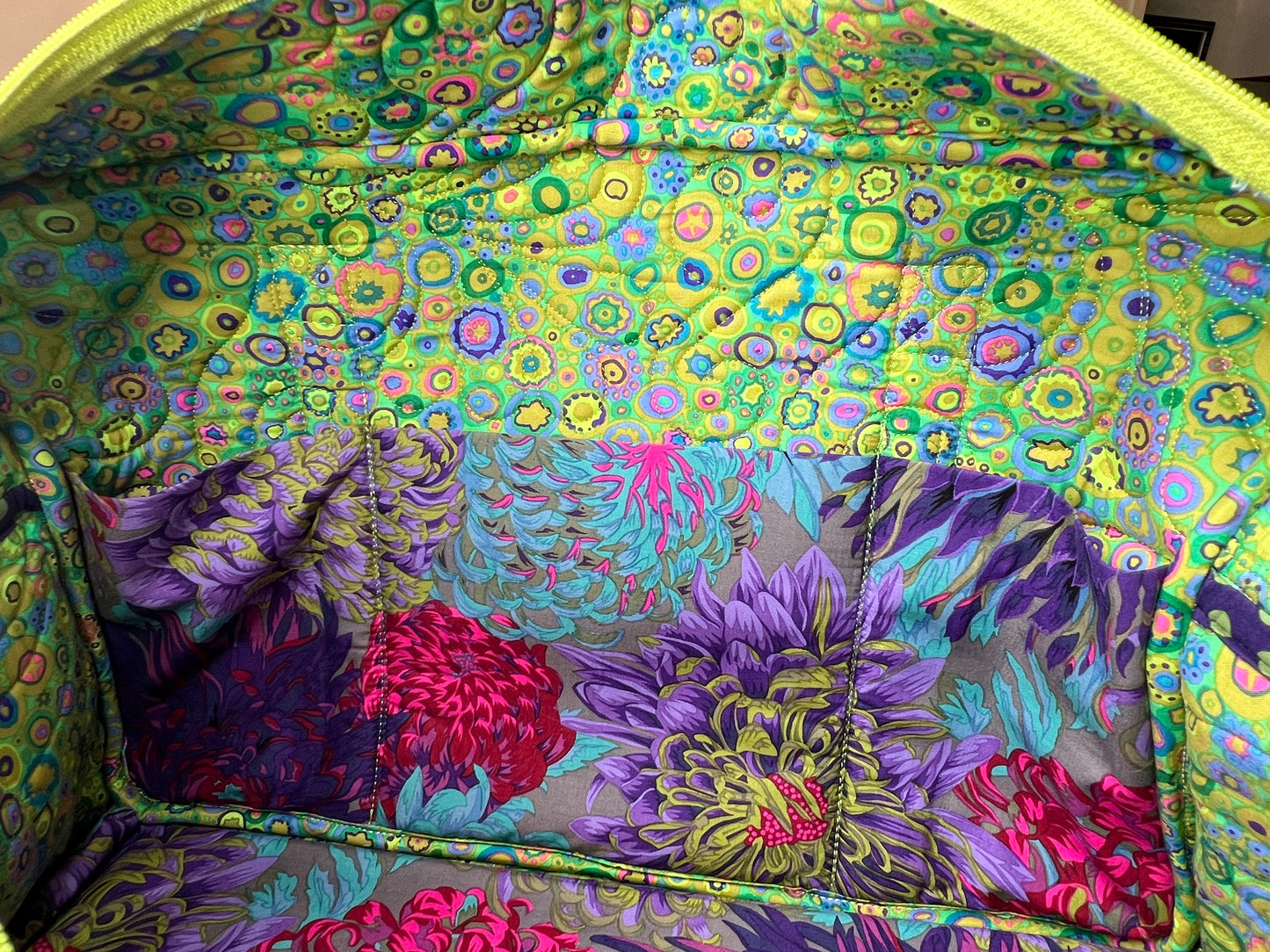 Quilted Weekend Travel Bag Kiwi