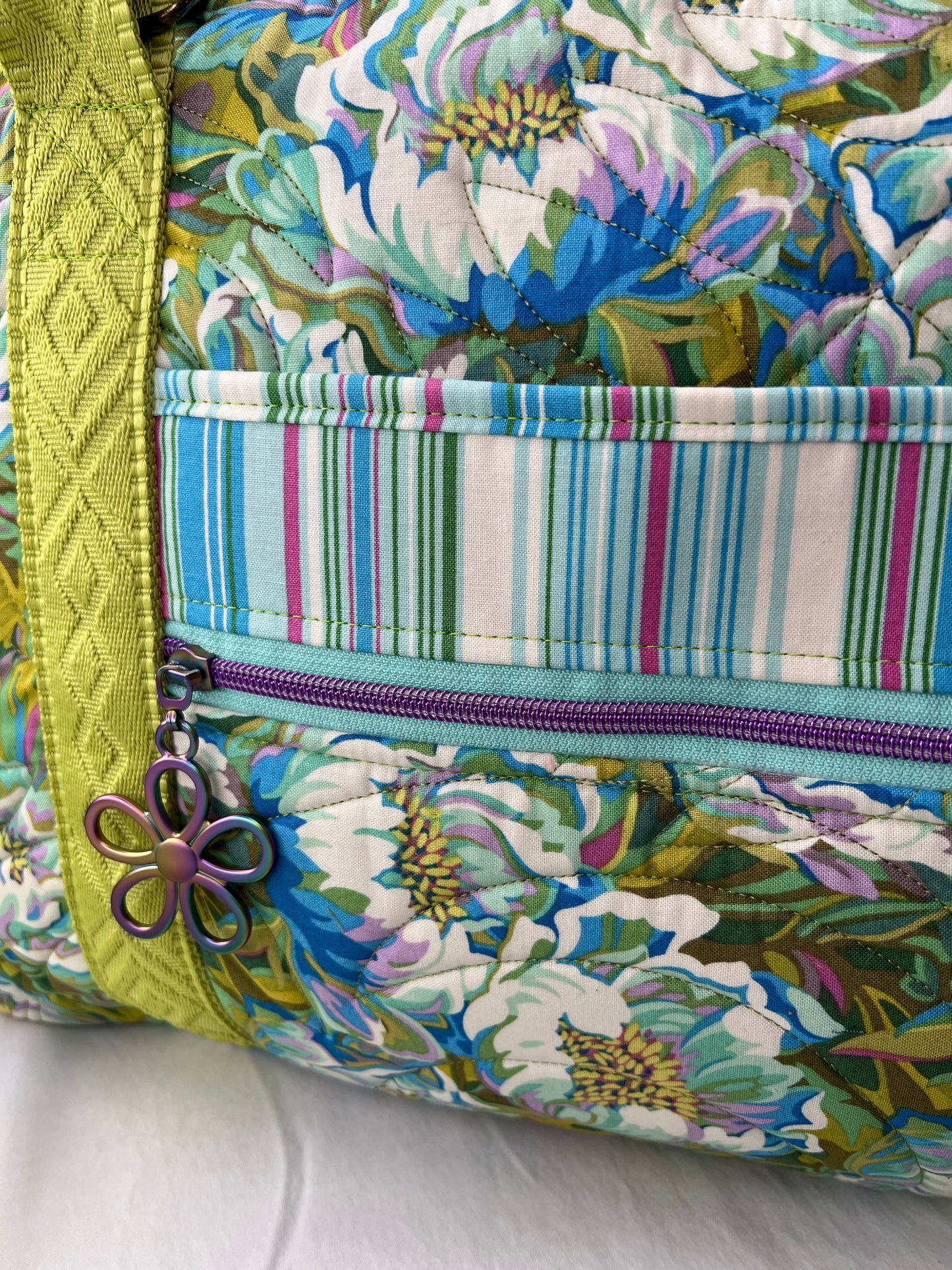 Quilted Weekend Travel Bag Limelight
