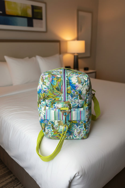 Quilted Weekend Travel Bag Limelight