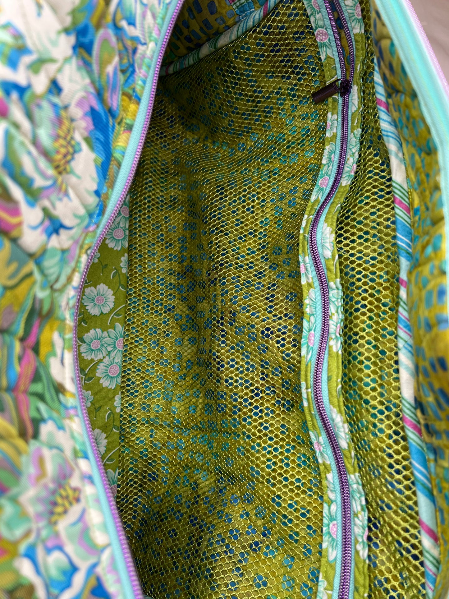 Quilted Weekend Travel Bag Limelight
