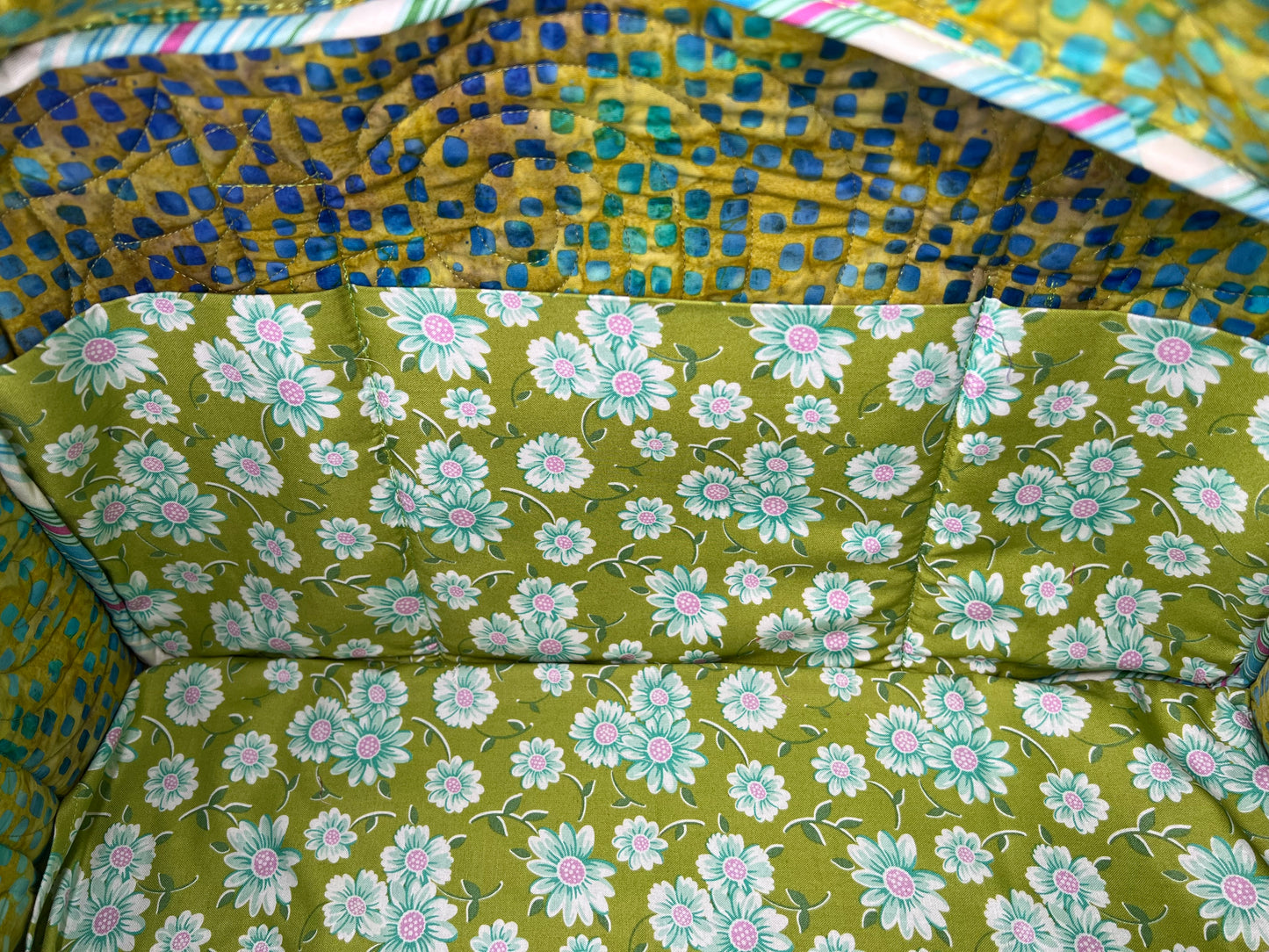 Quilted Weekend Travel Bag Limelight