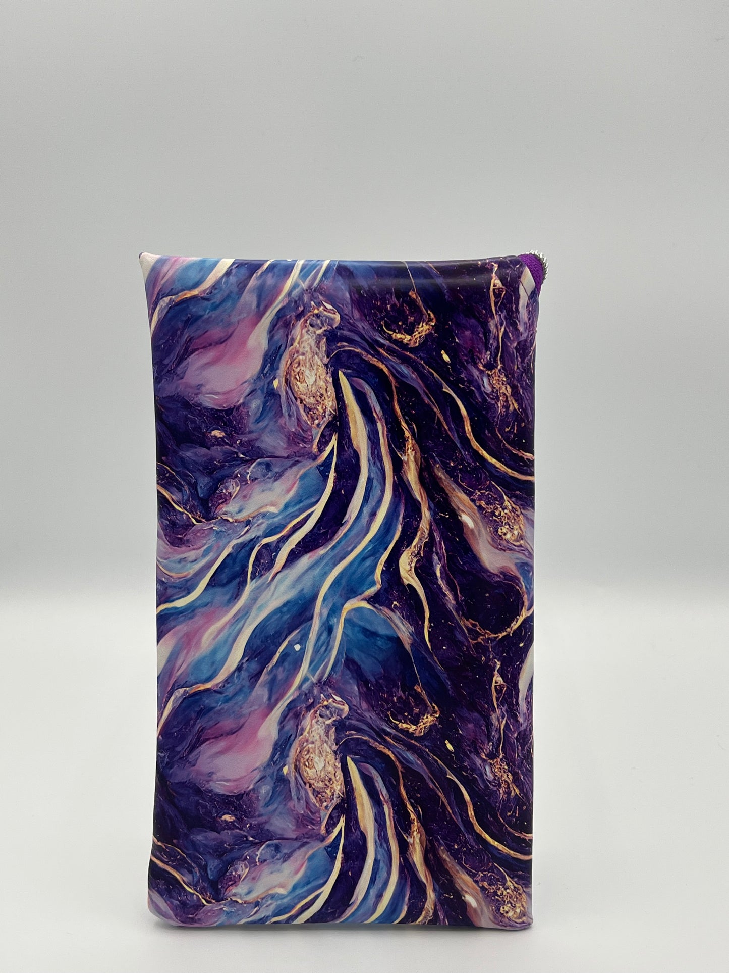 Diagonal Zip Pouch Swirl Large