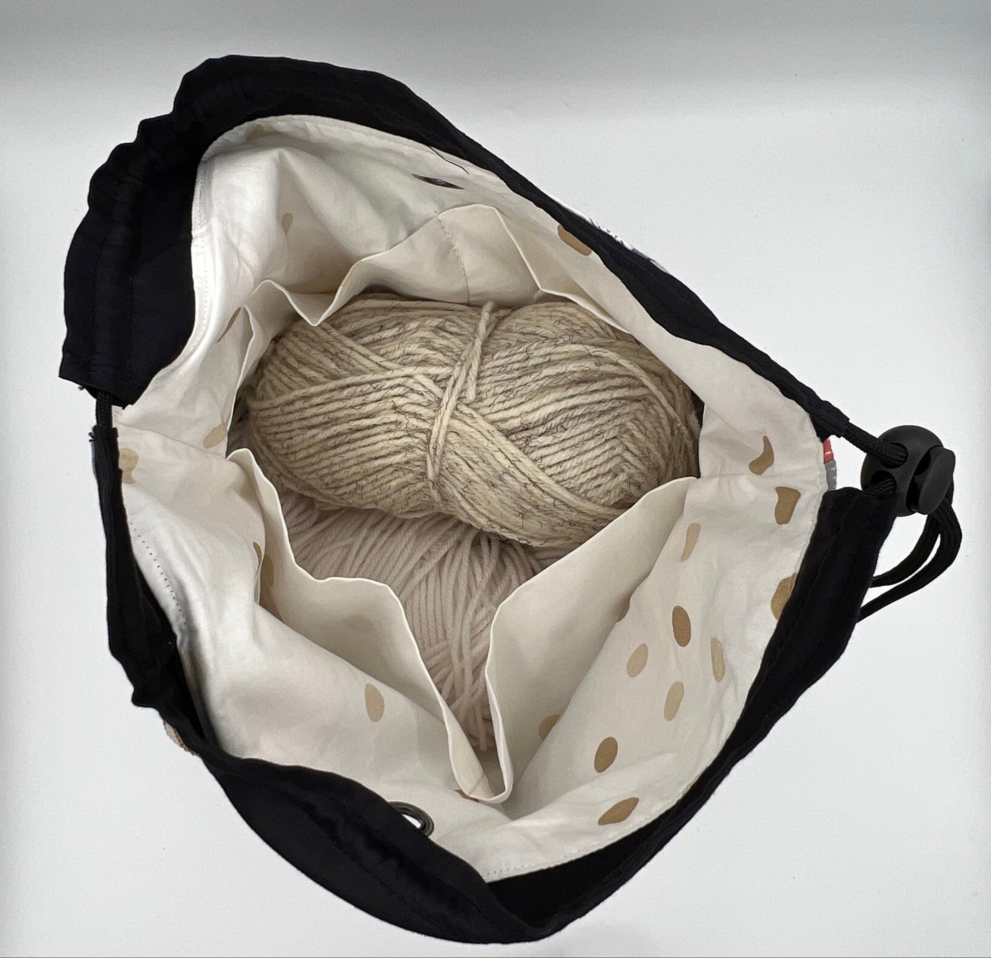 Versatile Large Drawstring Project Bag for Effortless Creativity On-the-Go