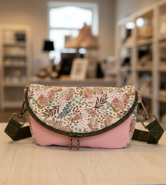Floral Fold Over Crossbody — Compact, Organized, Travel‑Ready