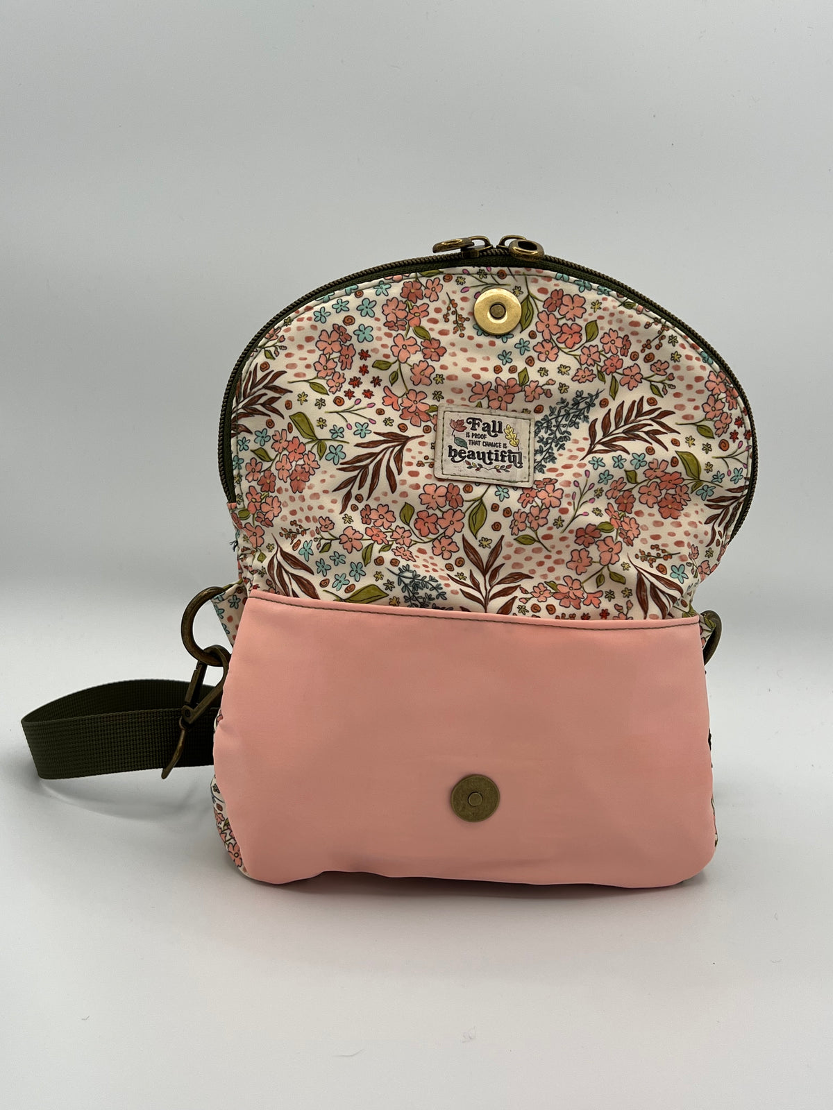 Floral Fold Over Crossbody — Compact, Organized, Travel‑Ready
