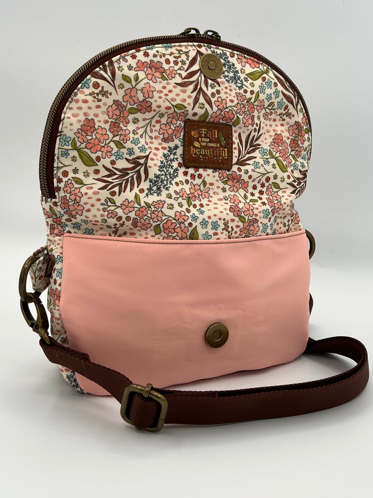 Floral Fold Over Crossbody — Compact, Organized, Travel‑Ready