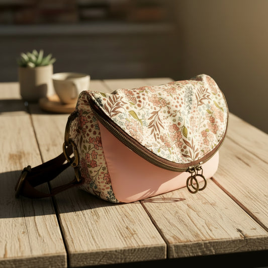 Floral Fold Over Crossbody — Compact, Organized, Travel‑Ready