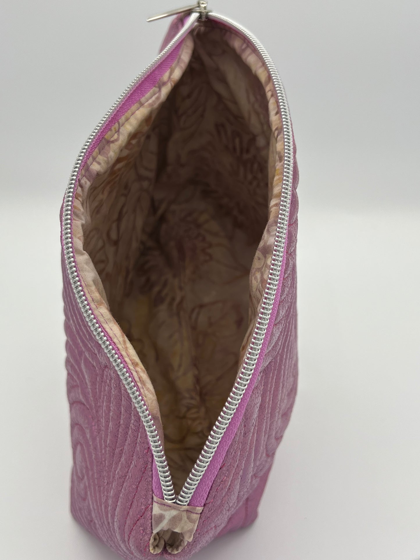 Quilted Pouch Pink Large