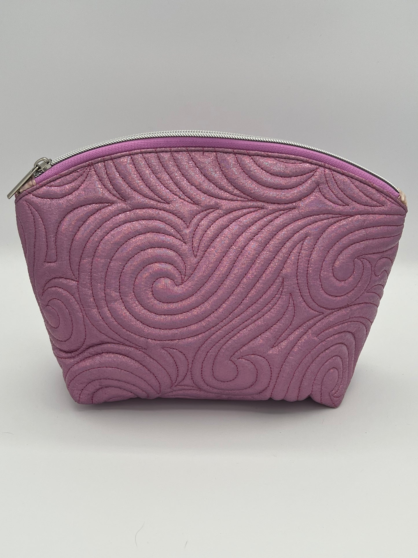 Quilted Pouch Pink Large