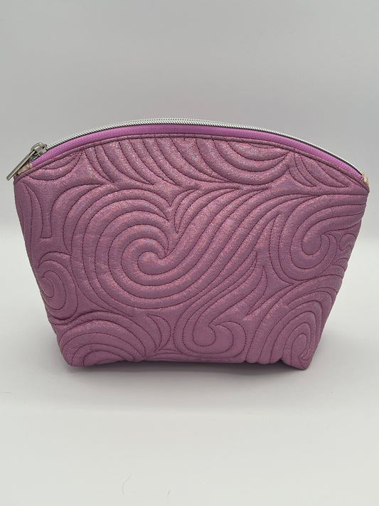 Quilted Pouch Pink Large