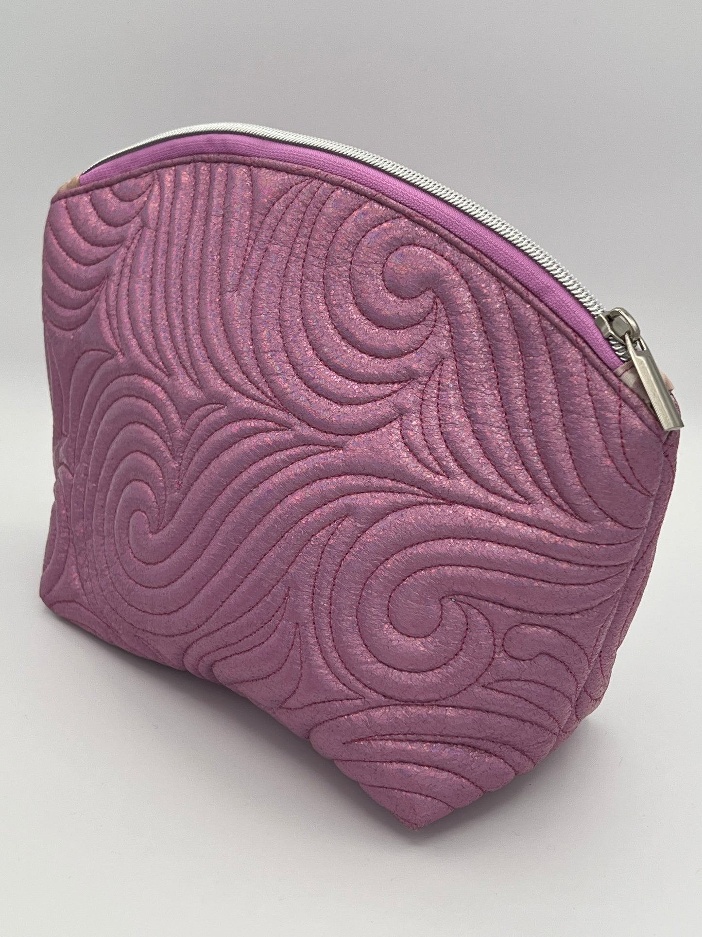 Quilted Pouch Pink Large