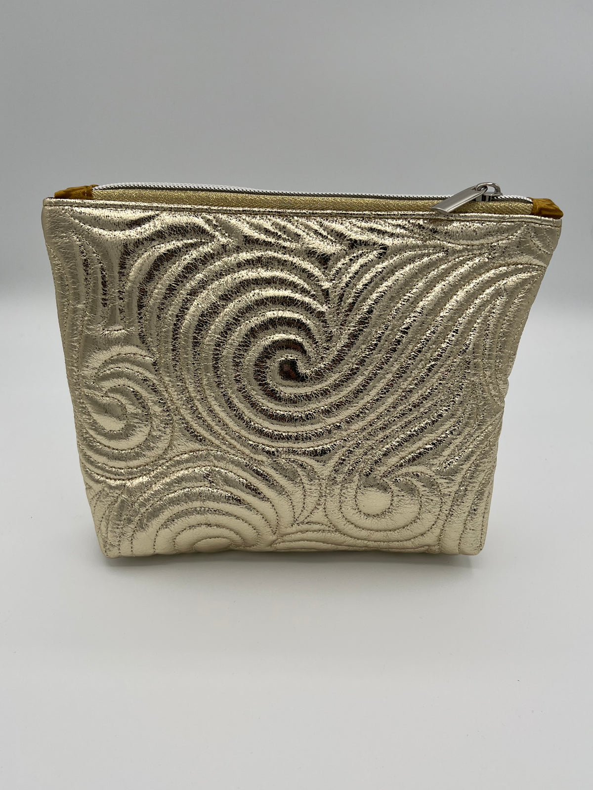 Zipper Case Quilted Gold Medium