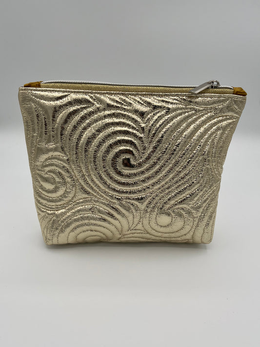 Zipper Case Quilted Gold Medium