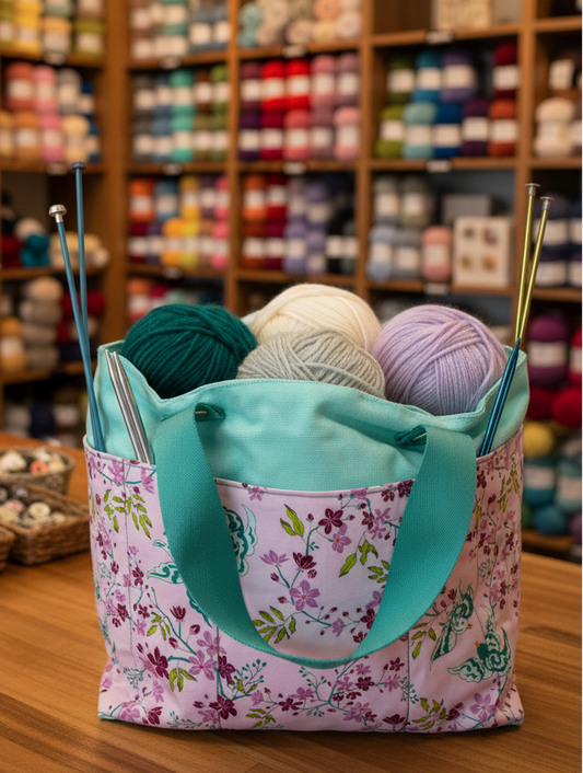 Crafters Carry-All Tote Bag Soft Pink