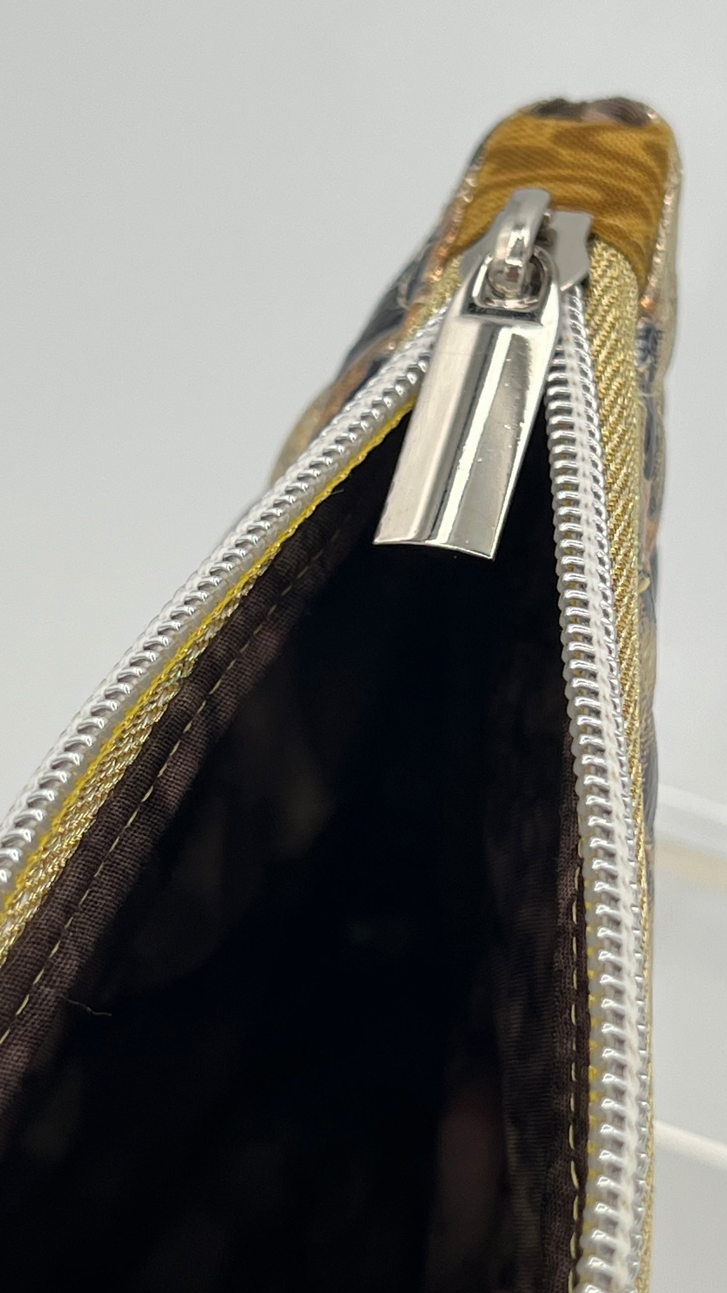 Easy Zipper Case Quilted Leopard Medium
